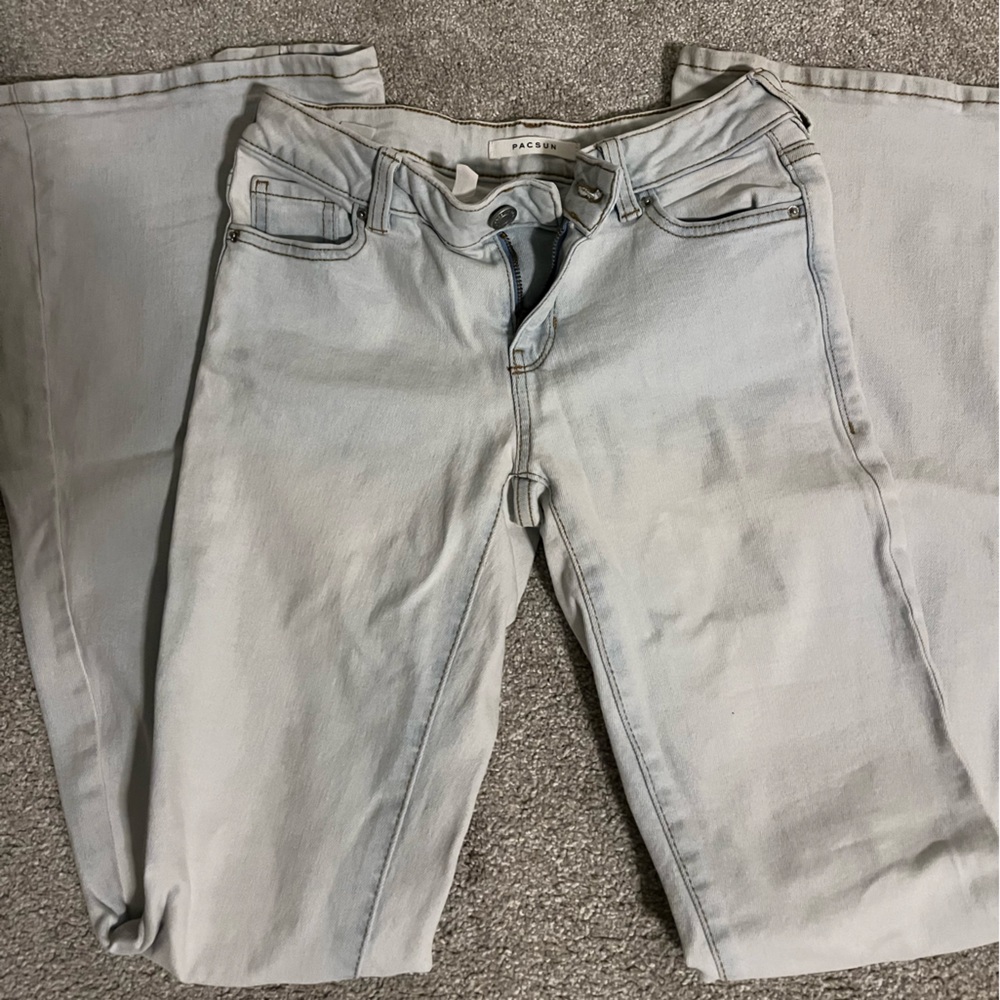 Light Blue low rise Pacsun Flare Jeans